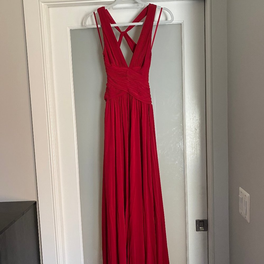 BCBG Maxazria Red Maxi Dress
